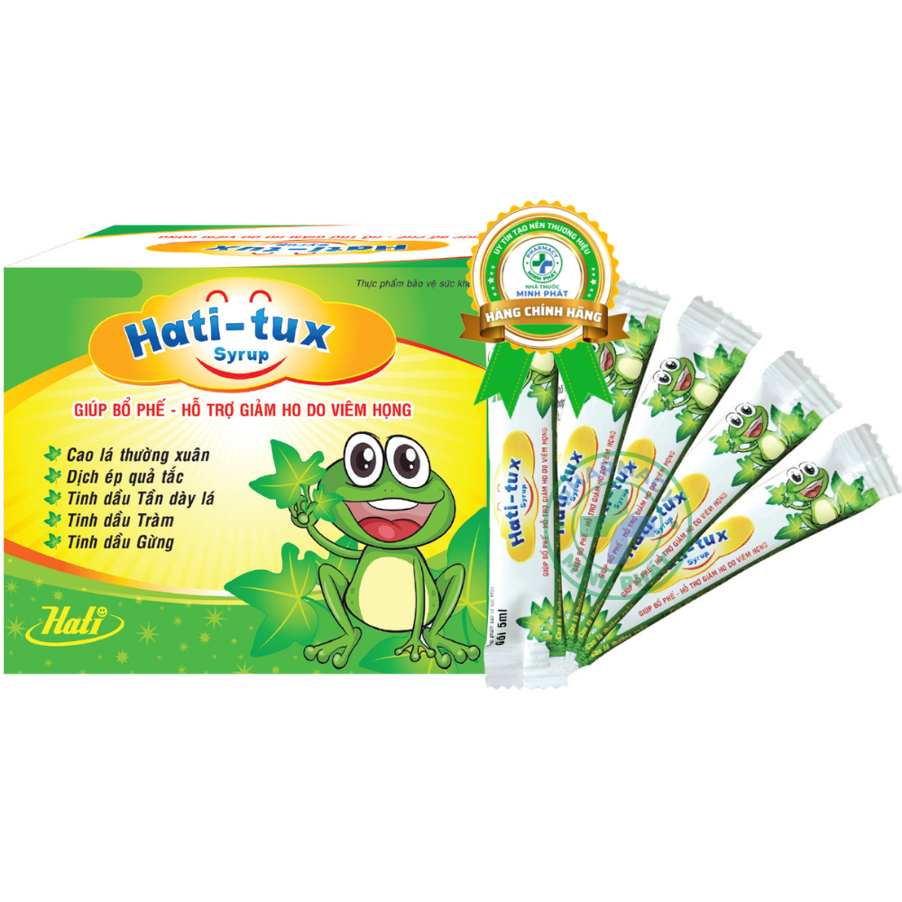 HATI-TUX - Giúp bổ phế, giảm ho, giảm đau rát họng hiệu quả
